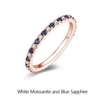 Moissanite Wedding Jewelry Band - Multi Colors - Ornalux
