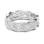 Unisex Moissanite Cuban Link Ring - D Color VVS1 Certified - Ornalux