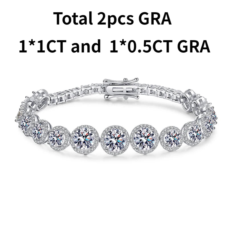 Luxury 11.1CT Moissanite Tennis Bracelet - Ornalux
