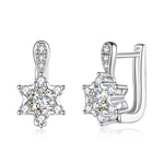 Certified 4.5mm Moissanite Star Earrings - Ornalux
