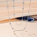 Elegant 3.5mm Moissanite Diamond Necklace - Ornalux