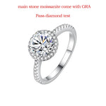 3CT Sparkling D Color Moissanite Engagement Ring - Ornalux