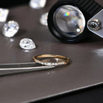 D Color Moissanite Wedding Band Ring - Ornalux