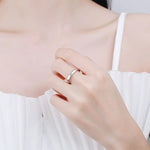 Princess Cut Moissanite Engagement Ring - Ornalux