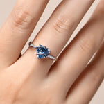 Luxury Heart Ruby Engagement Ring - Fine S925 Silver - Ornalux