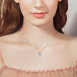 Luxury 3.0 Carat Round Cut Moissanite Pendant Necklace - Ornalux