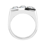 Luxury 3 Stone Moissanite Ring 925 Sterling Silver - Ornalux