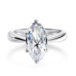 3 Carat Marquise Moissanite Cut Engagement Ring - Ornalux