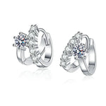 Certified Moissanite Stud Earrings - Sparkling Earrings - Ornalux