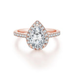 Luxury Pear Cut 2CT Moissanite Engagement Ring - D Color - Ornalux
