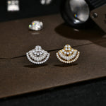 Luxury D VVS1 Color Moissanite Sector Earrings - Ornalux