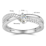 High Quality 4mm Moissanite Wedding Band - Ornalux