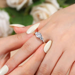 2.0Ct D Color Moissanite Wedding Ring - Ornalux