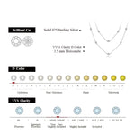 Elegant 3.5mm Moissanite Diamond Necklace - Ornalux