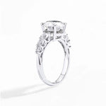 3.0Ct D Color Moissanite Engagement Ring - Solid S925 Silver - Ornalux