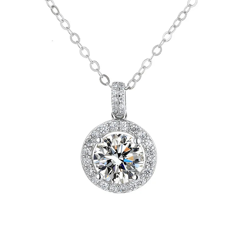 Luxurious Moissanite Necklace - D VVS1 Pendant - Ornalux