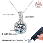 Luxurious Moissanite Necklace - D VVS1 Pendant - Ornalux