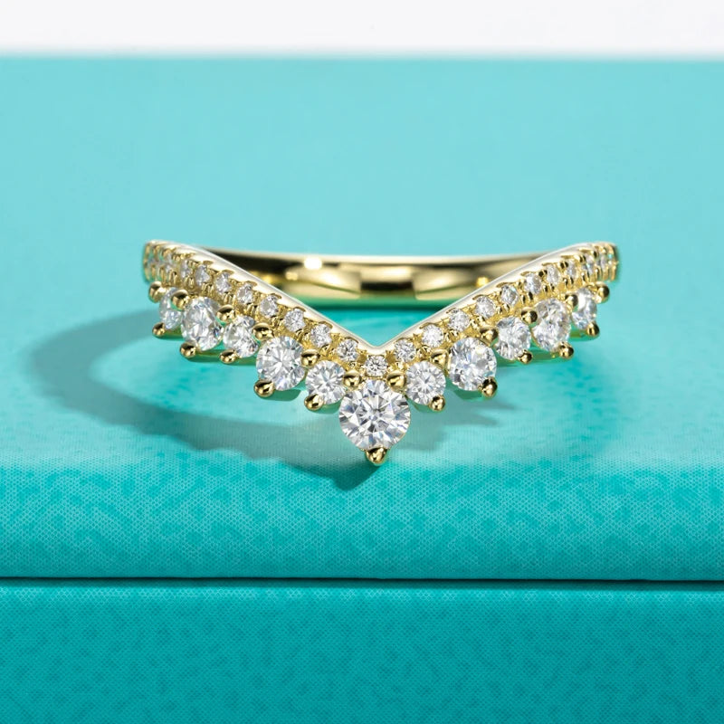 Certified D Color Moissanite Bridal Ring Set - Ornalux