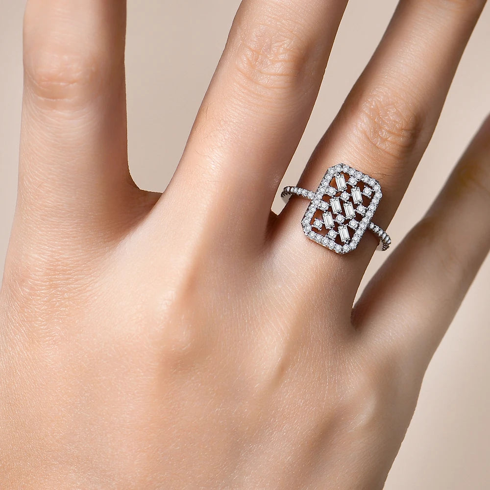 Luxury D Color Moissanite Ring - Anniversary Jewelry - Ornalux