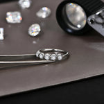 Moissanite Diamond Wedding Band Ring - Jewelry Gifts - Ornalux