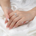 2.4Cttw Oval Cut Moissanite Wedding Ring - Ornalux