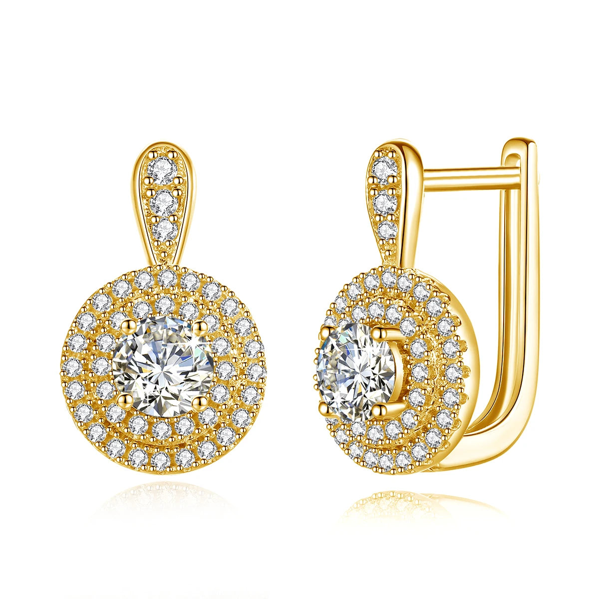 Exclusive 1Ct Moissanite Diamond Stud Earrings - Ornalux