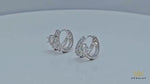 Certified Moissanite Stud Earrings - Sparkling Lab Diamond