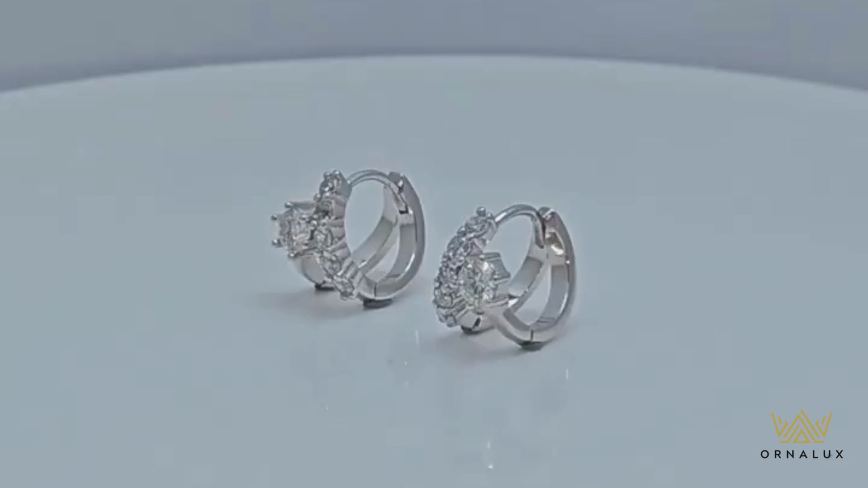 Certified Moissanite Stud Earrings - Sparkling Lab Diamond