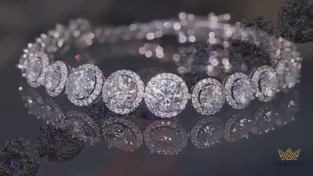 Luxury 11.1CT Moissanite Tennis Bracelet