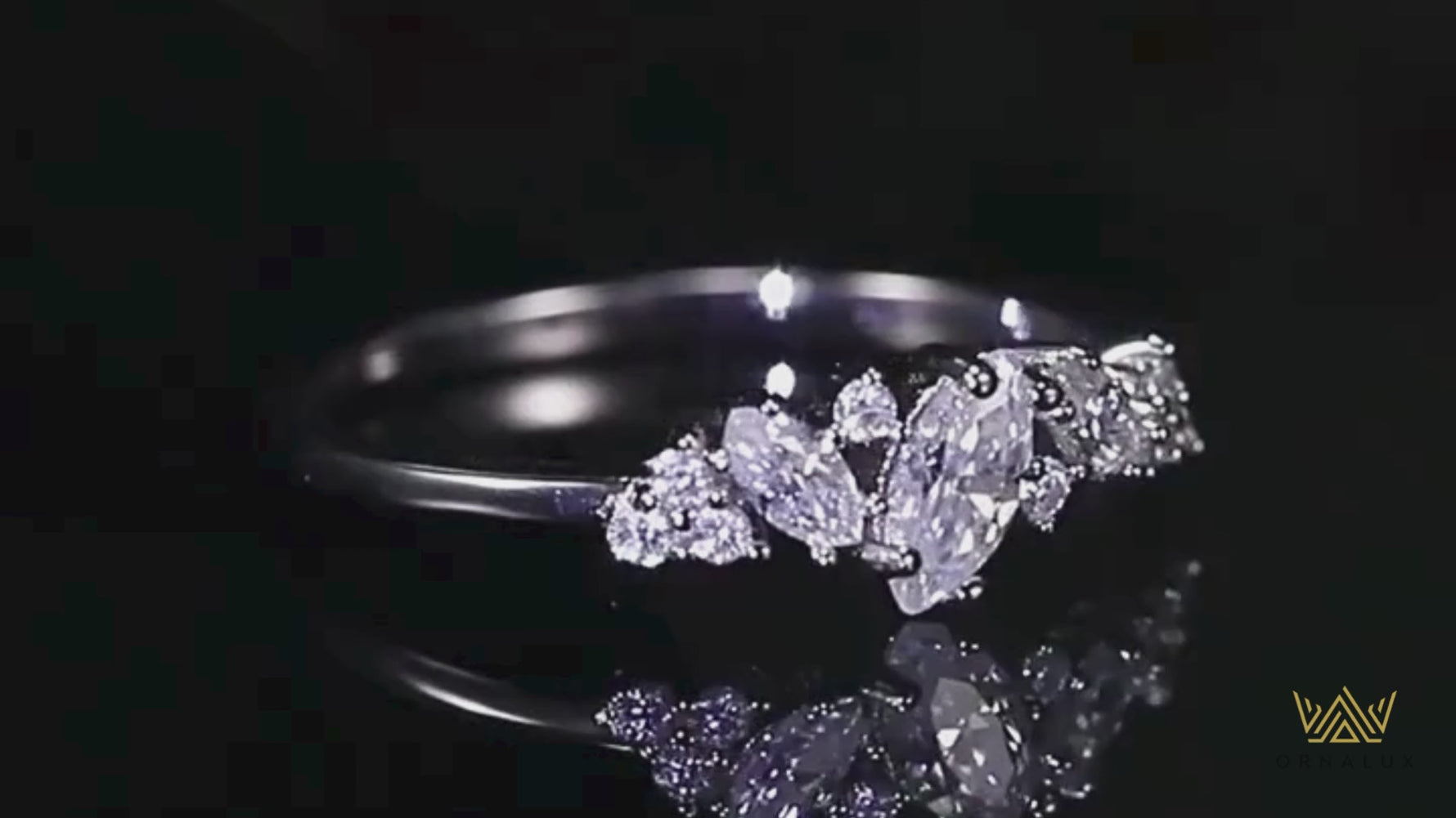 High Quality Marquise Cut Moissanite Ring