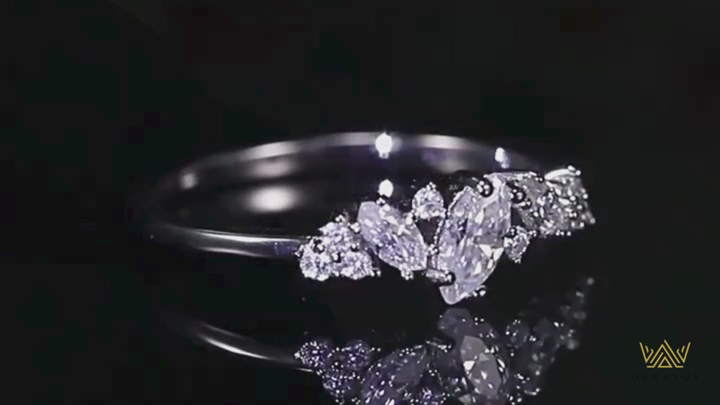 High Quality Marquise Cut Moissanite Ring