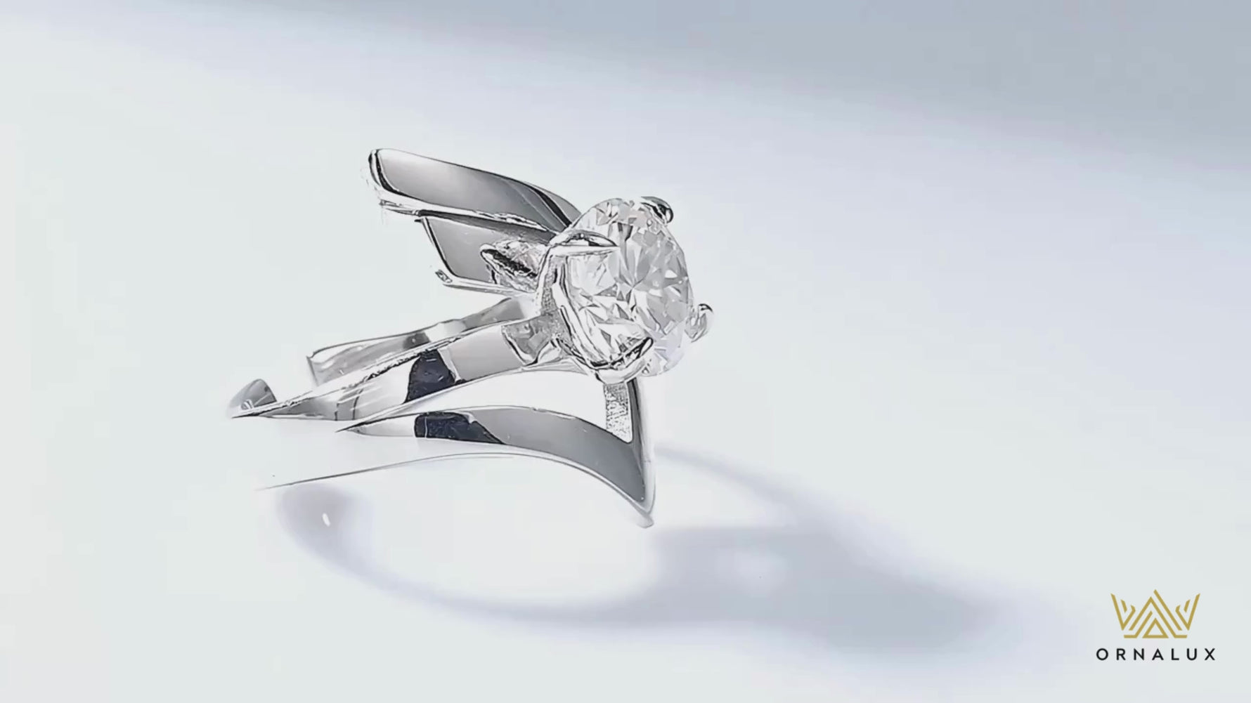 2CT D VVS1 Moissanite Adjustable Ring