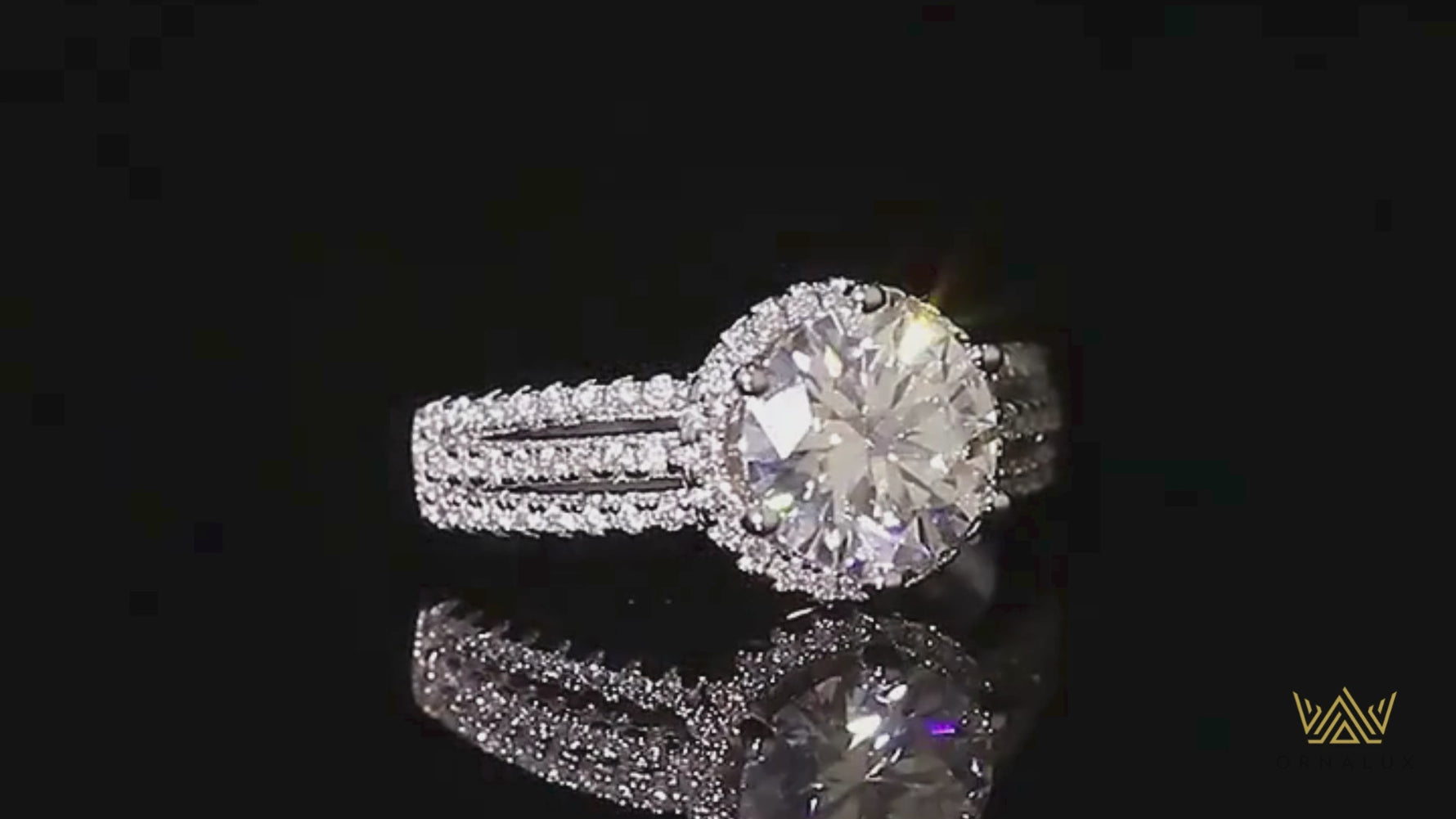 23CT Luxury Moissanite Wedding Ring - Sparkling Diamond Band