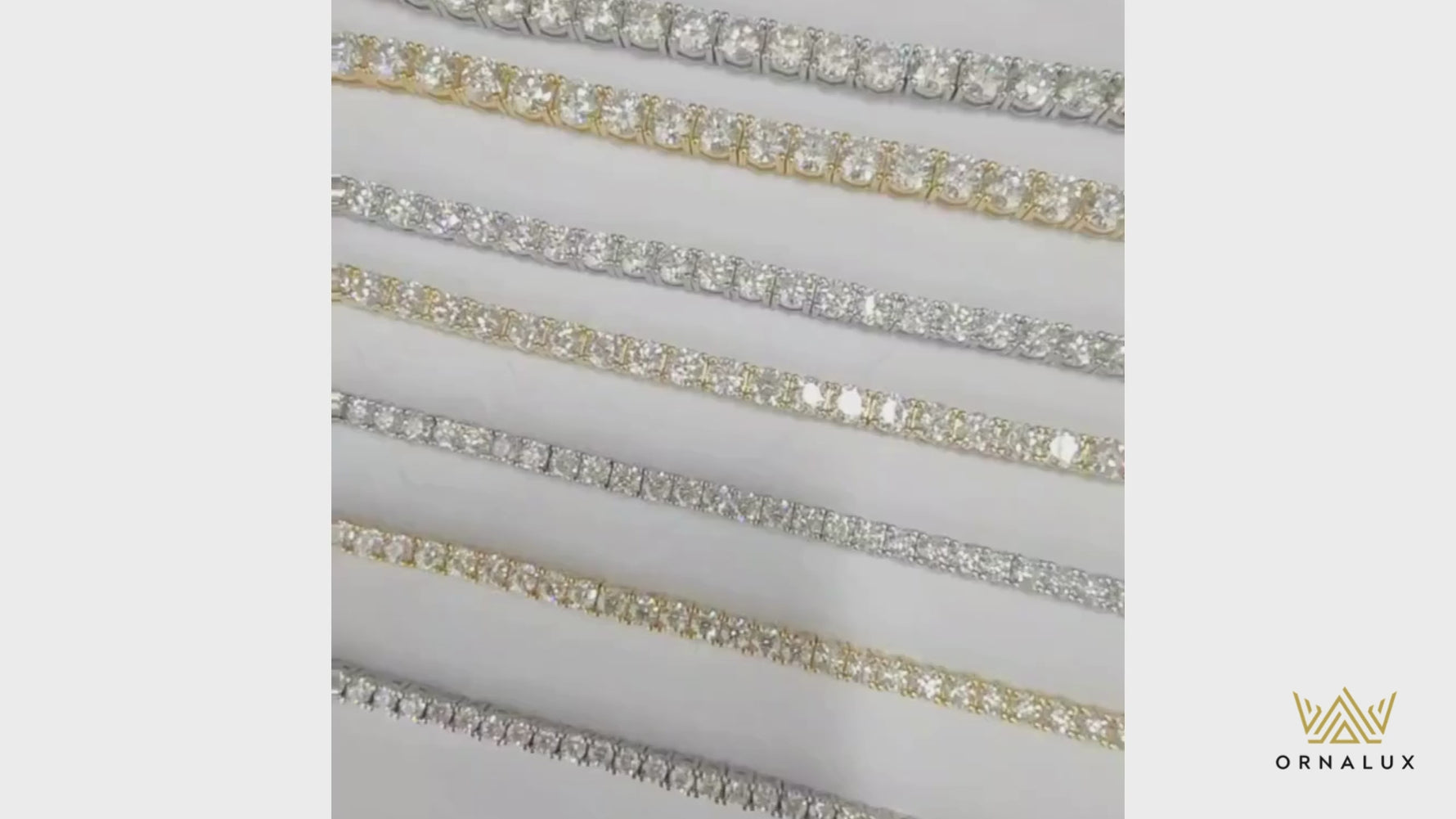 Sparkling Moissanite Tennis Chain Necklace