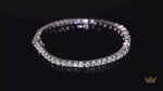 Full Diamond Gradient Moissanite Tennis Bracelet
