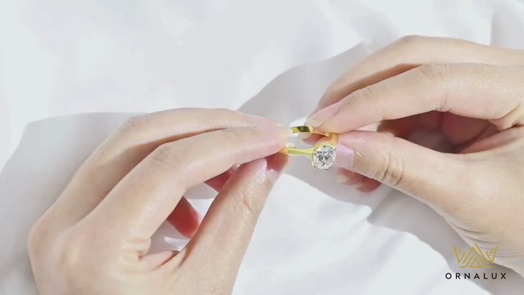 0.5-3Ct Sparkling Moissanite Ring (3 Colors)