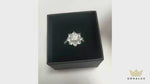 Real Moissanite Sun Flower Ring 2.0CT