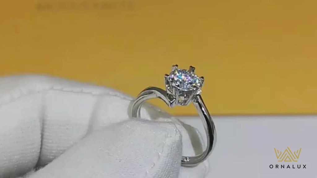 2Ct Luxury Moissanite Wedding Band Ring