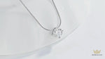 0.5-2CT Certified Moissanite Necklace - Sparkling Lab Diamond