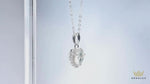 1-2CT Heart Moissanite Pendant Necklace D Color