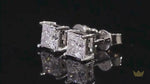 Princess Cut Moissanite Stud Earrings 925 Silver Jewelry